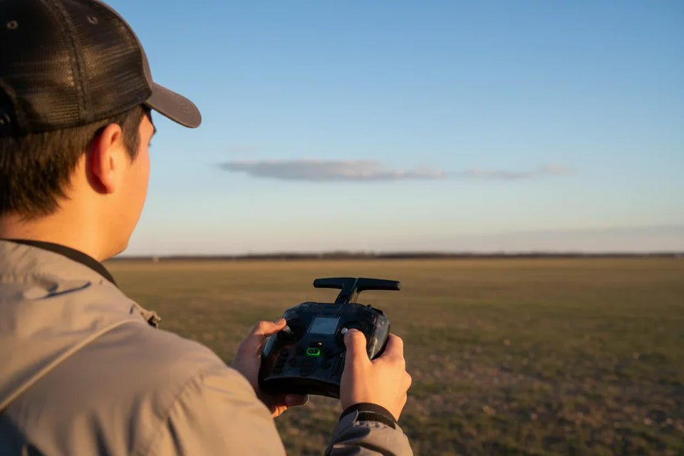 RadioMaster Pocket ELRS controller paired with SpeedyBee Mario Mini 25 O4 FPV drone