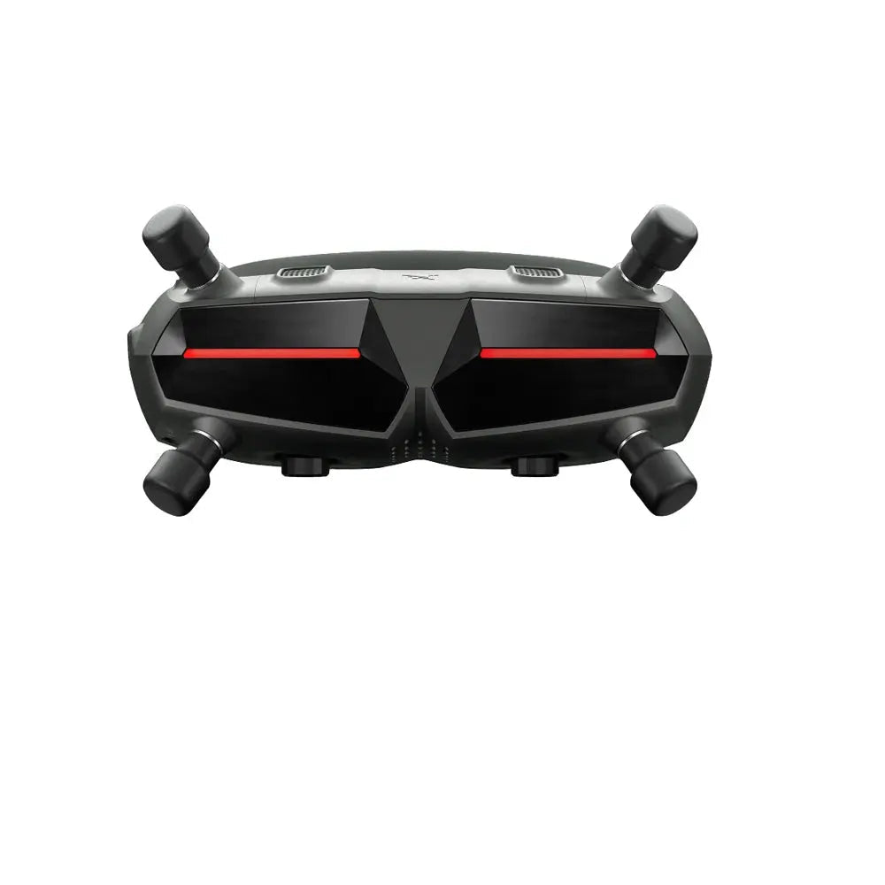 The HeadphoneHeat WalkSnail Avatar Pro Night Vision Edition HD is a black VR headset with an angular design, red front lines, four antennas, and FPV goggles supporting 1080P 120fps, displayed against a white background.