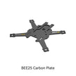The HeadphoneHeat SpeedyBee 25 Protection Ring / Carbon Plate is a black carbon fiber drone plate with four extended arms, featuring “SpeedyBee” and “BEE25” text. Perfect as a Bee25 replacement or with propeller guards for extra protection. 