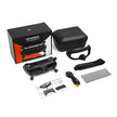 The HeadphoneHeat WalkSnail Avatar Pro Night Vision Edition HD set includes goggles, protective case, head strap, faceplate, cleaning cloth, USB cable, and manual—all arranged neatly on a white background and supporting 1080P 120fps.